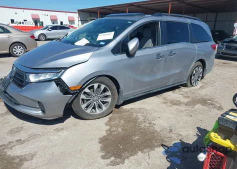 2022 Honda Odyssey Ex-L z USA, uszkodzony, nr VIN 5FNRL6H76NB002461